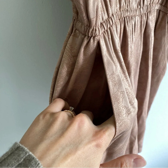 ARITZIA Wilfred Silk-look Blush Pink Rive Romper with Shorts Size S - Picture 8 of 14